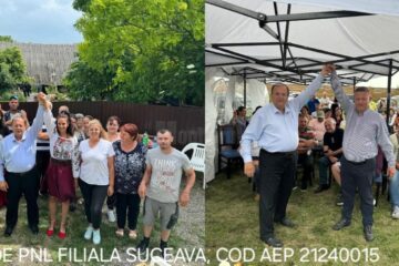 Gheorghe Flutur alături de candidații PNL pentru primăriile din Forăști și Drăgușeni