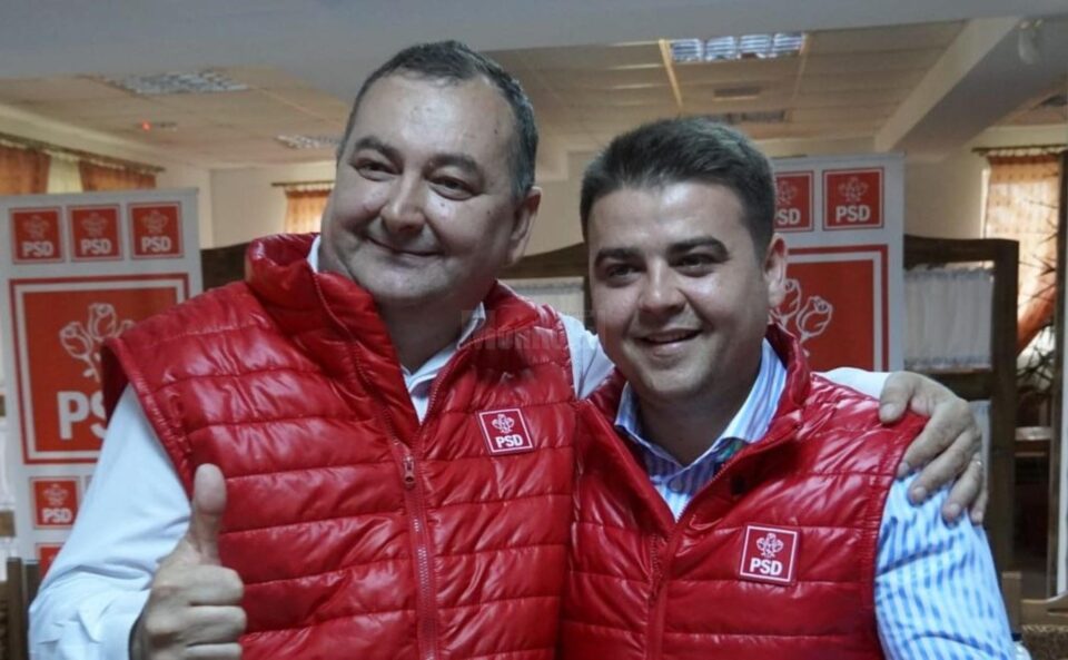 Gheorghe Șoldan alături de candidatul PSD pentru Primăria Bilca, Corneliu Savu