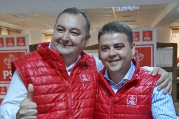 Gheorghe Șoldan alături de candidatul PSD pentru Primăria Bilca, Corneliu Savu