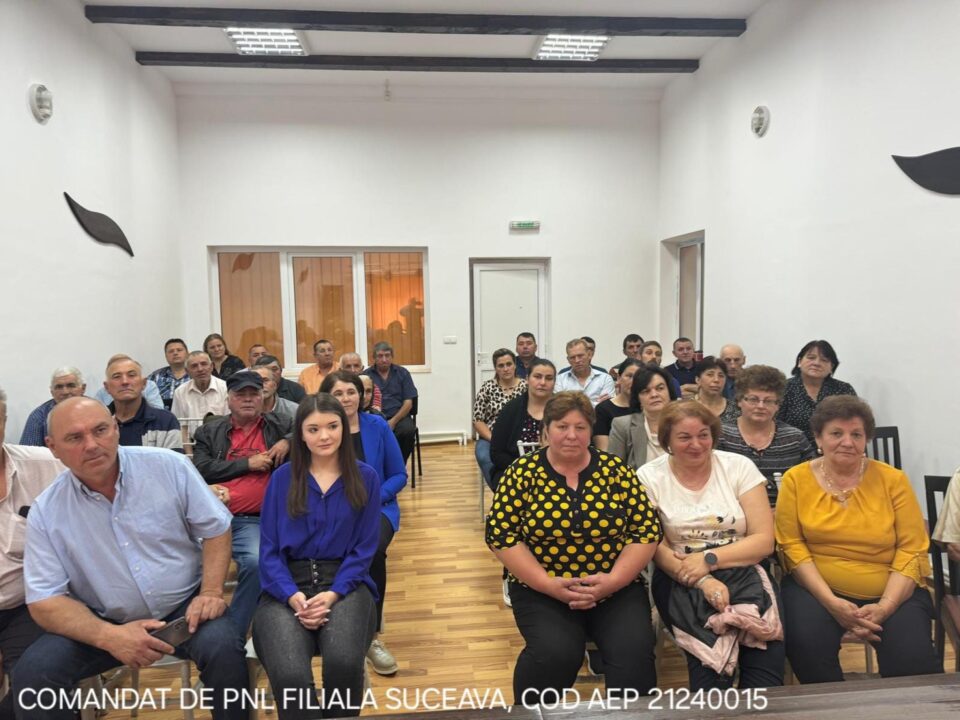 Președintele PNL Suceava, Gheorghe Flutur, la întâlniri electorale la Horodnic de Jos și Poieni-Solca