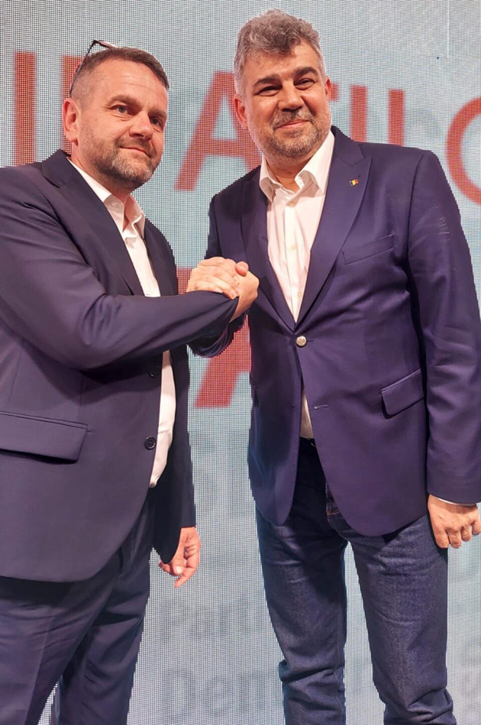 Dan Mihail Cost și premierul Marcel Ciolacu