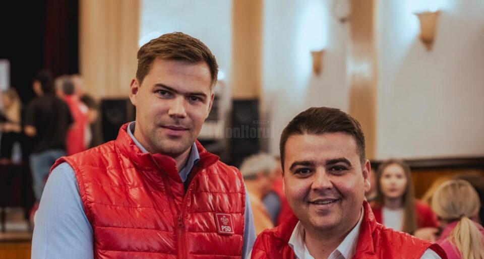 Gheorghe Șoldan alături de candidatul PSD pentru Primăria Brodina, Stefan Ursaciuc