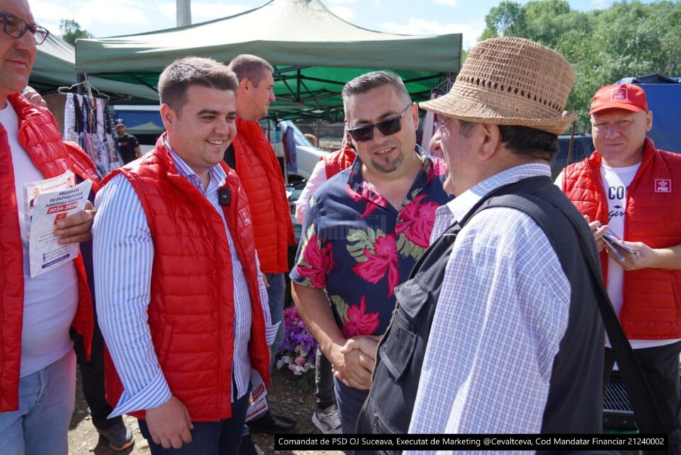 Gheorghe Șoldan a discutat cu sute de oameni în piața din comuna Arbore