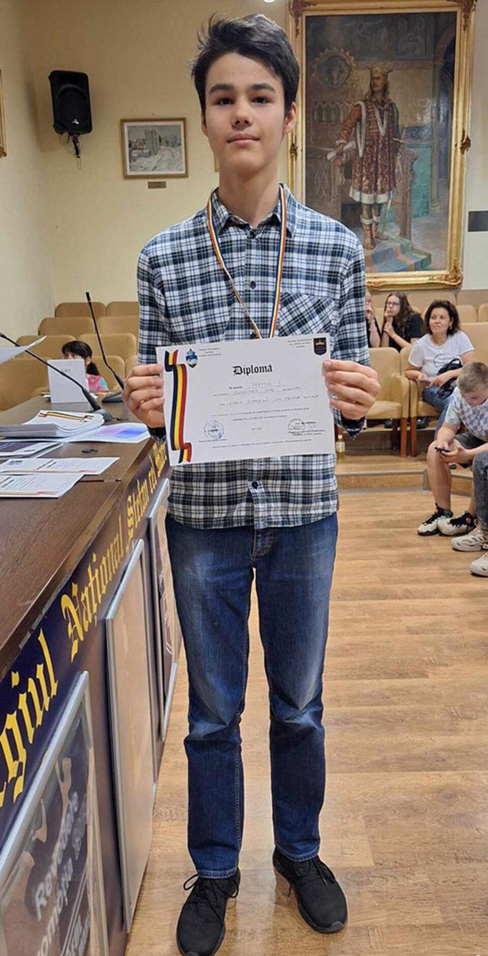 Premiul I și cel mai mare punctaj la matematică - Vlad Crușninschi