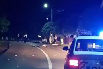 Imagine de la locul tragediei