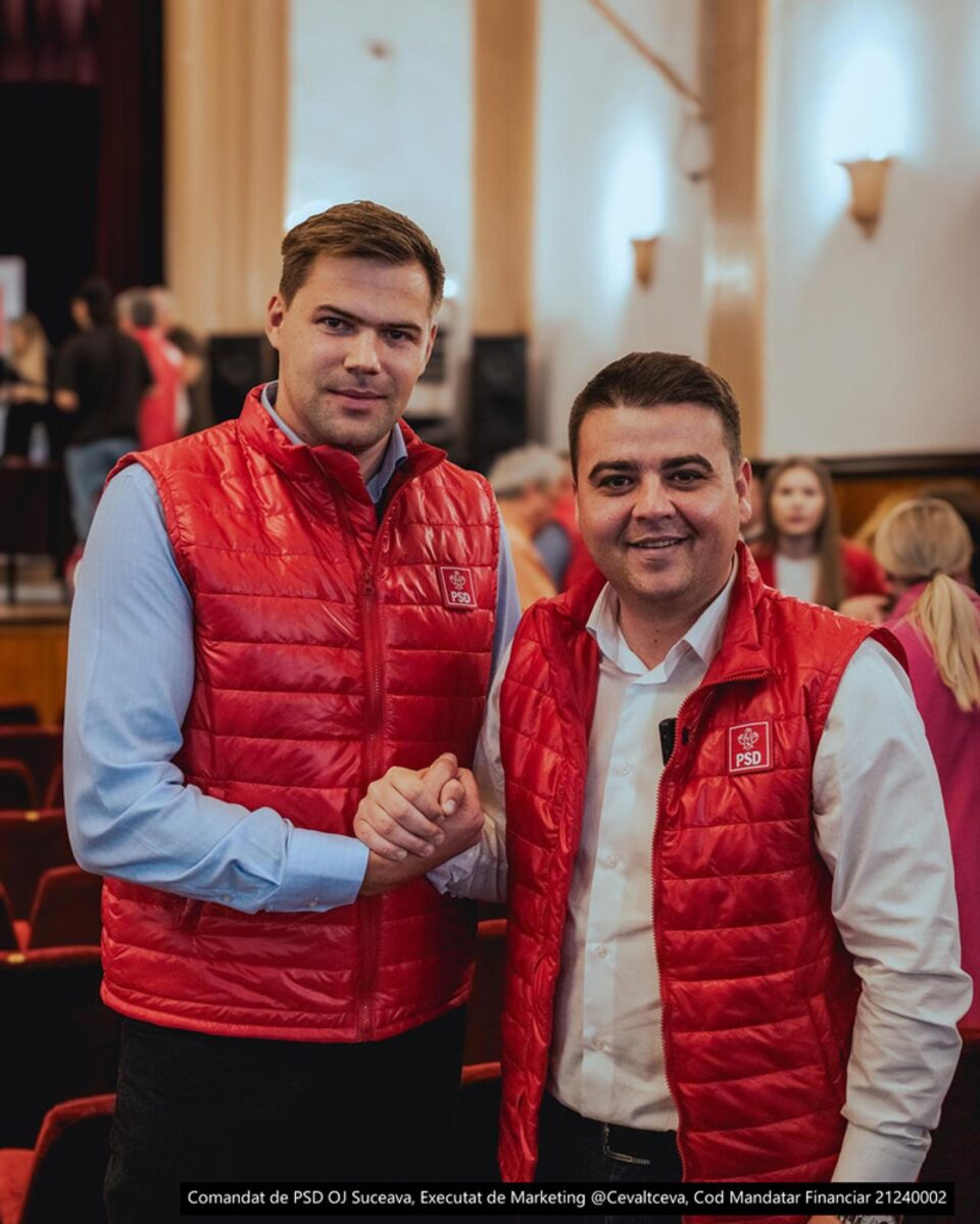 Gheorghe Șoldan alături de candidatul PSD pentru Primăria Brodina, Stefan Ursaciuc