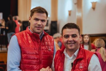 Gheorghe Șoldan alături de candidatul PSD pentru Primăria Brodina, Stefan Ursaciuc