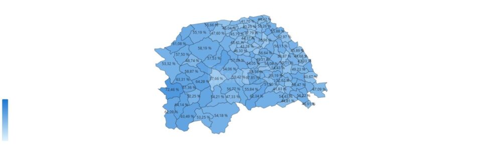 Prezența la vot la ora 20,00