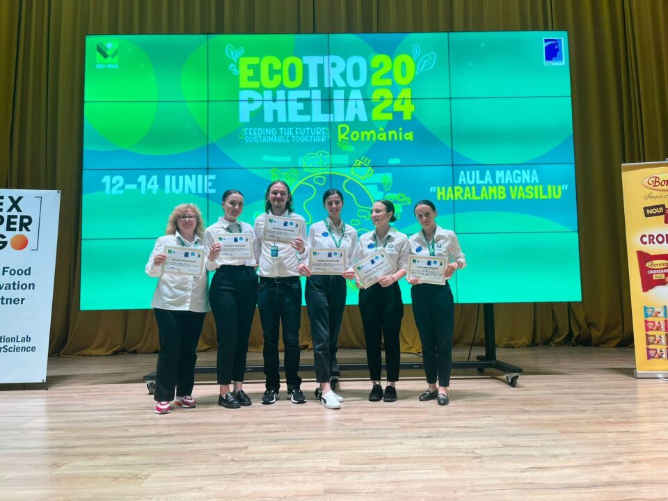 Produse alimentare inovative, dezvoltate de studenți de la Inginerie Alimentară, premiate la concursul Ecotrophelia