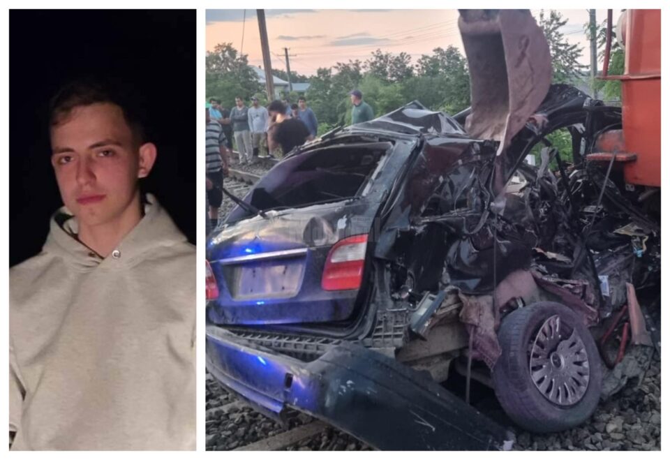 Alex Manoliu, în vârstă de 20 de ani, este tânărul care a murit în accidentul de luni seară produs la trecerea la nivel cu calea ferată din Roșcani - Liteni