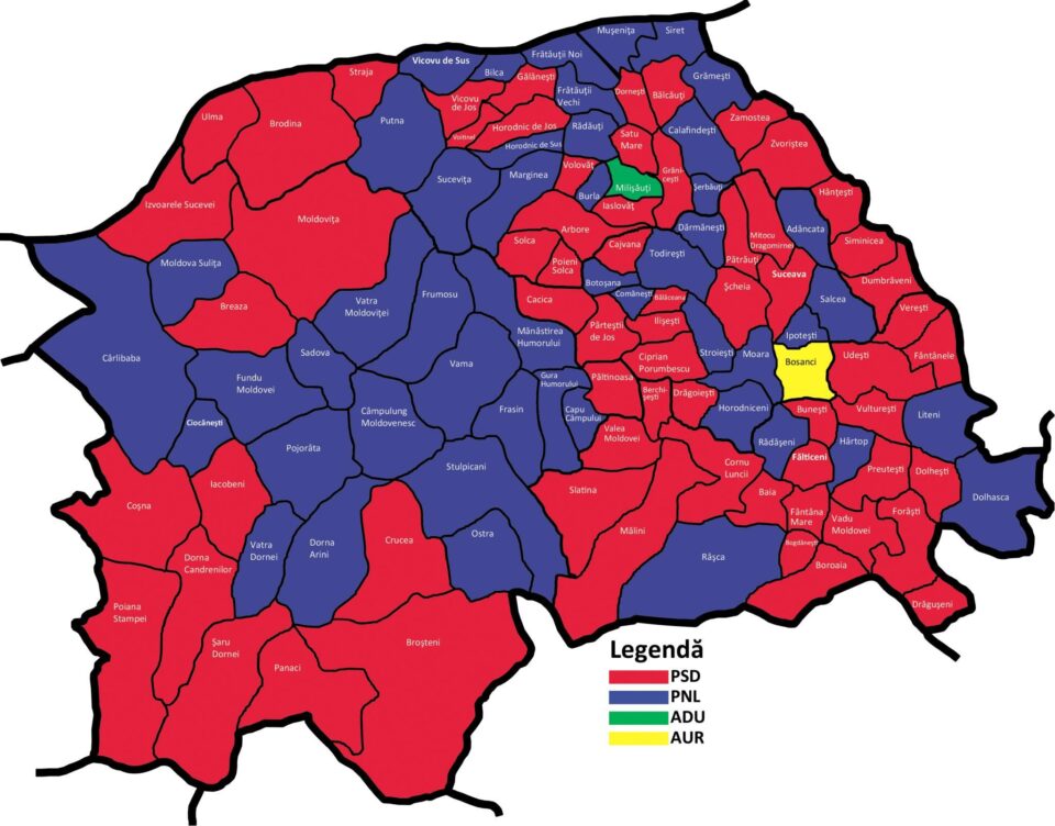 Harta localităților