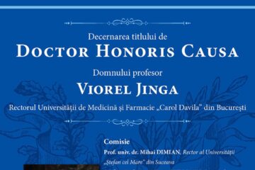 Titlul de Doctor Honoris Causa, acordat prof. univ. dr. Viorel Jinga, rectorul Universității de Medicină și Farmacie din București