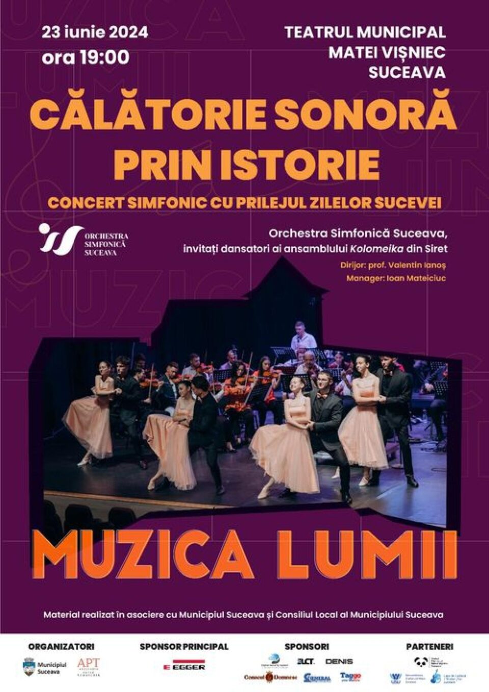 „Călătorie sonoră prin istorie” – Orchestra Simfonică Suceava