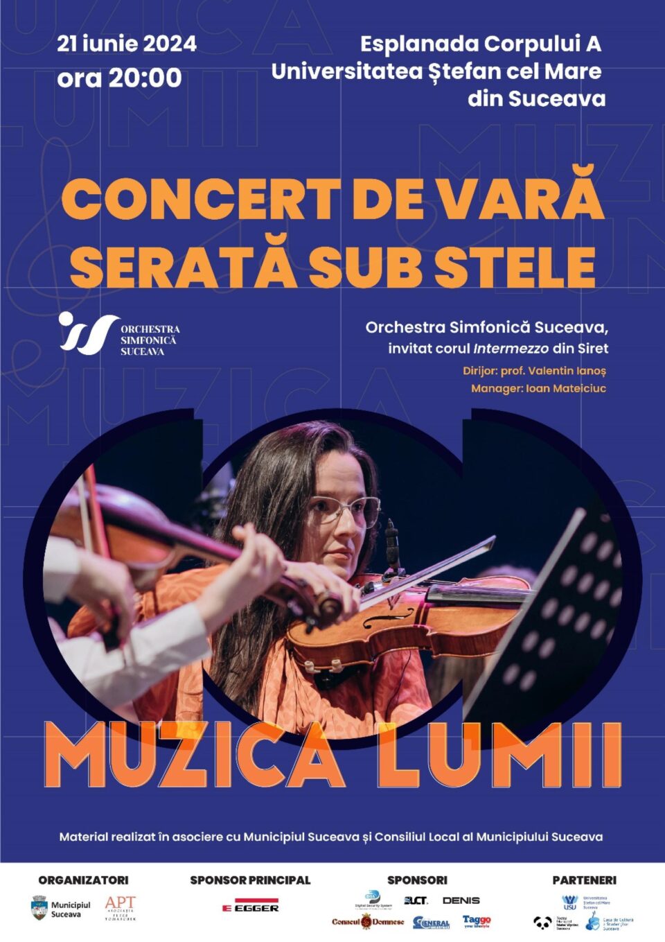 Concert în aer liber „SERATĂ SUB STELE”