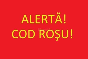 Sâmbătă seară a fost în vigoare și o alertă meteo Cod Roșu