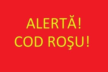 Sâmbătă seară a fost în vigoare și o alertă meteo Cod Roșu