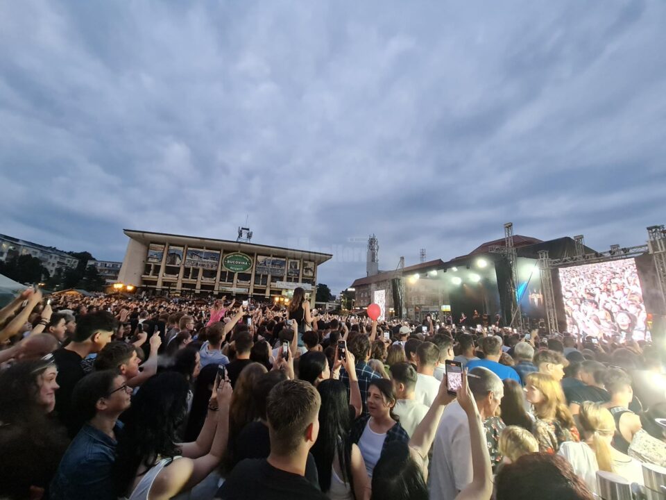 Peste 10.000 de persoane au sărbătorit Zilele Sucevei în Centru, împreună cu Irina Rimes, în seara de Rusalii