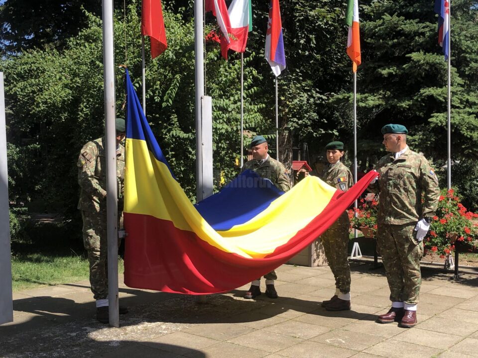 Ceremonial militar și religios organziat în centrul Sucevei pentru a marca Ziua Drapelului NAțional