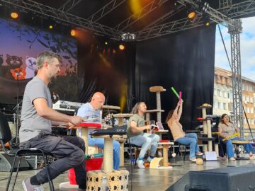 Teatru pe esplanadă, în Centru, la Zilele Sucevei