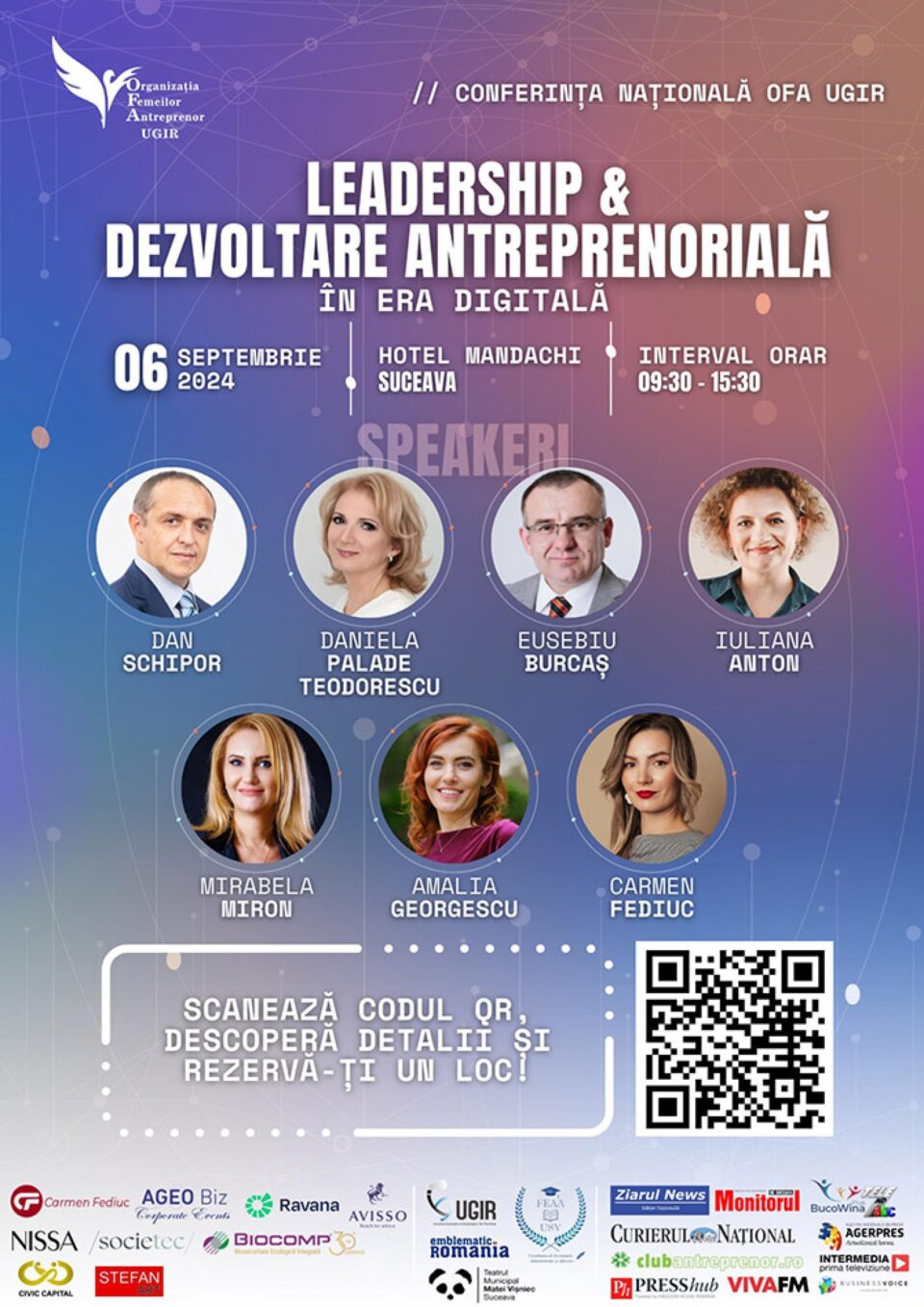 Organizația Femeilor Antreprenor din cadrul Uniunii Generale a Industriașilor din România (OFA UGIR) organizează la Suceava o dezbatere esențială pentru comunitatea antreprenorilor, în acord cu agenda românească și europeană. Organizația Femeilor Antreprenor din cadrul Uniunii Generale a Industriașilor din România (OFA UGIR) organizează la Suceava o dezbatere esențială pentru comunitatea antreprenorilor, în acord cu agenda românească și europeană.