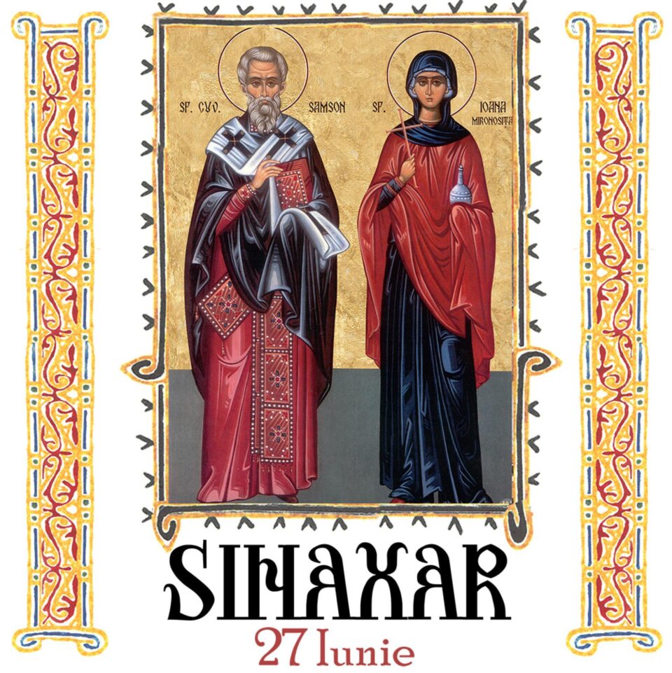 Sinaxar 27 iunie 2024