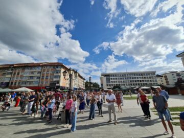 Teatru pe esplanadă, în Centru, la Zilele Sucevei