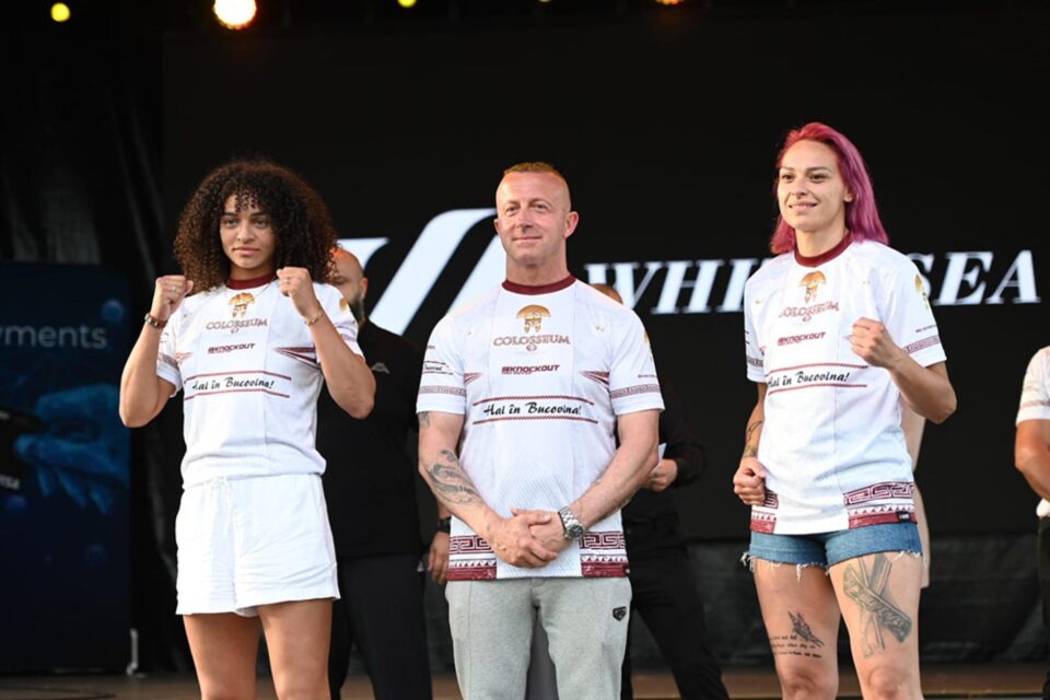 În așteptarea marelui Semmy Schilt, pe esplanada Casei de Cultură a avut loc cântarul oficial al galei Colosseum Tournament