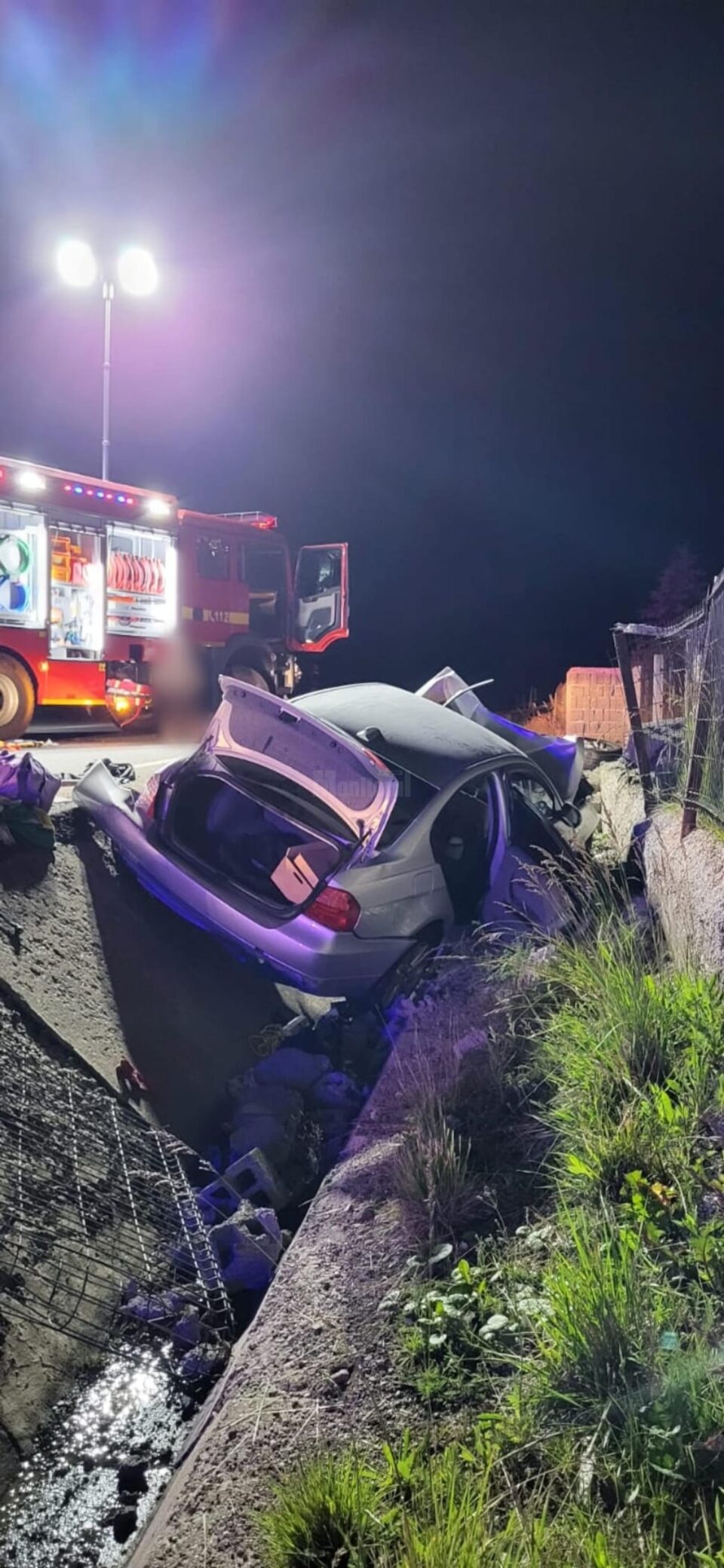 Accidentul de sâmbătă seară s-a dovedit unul grav