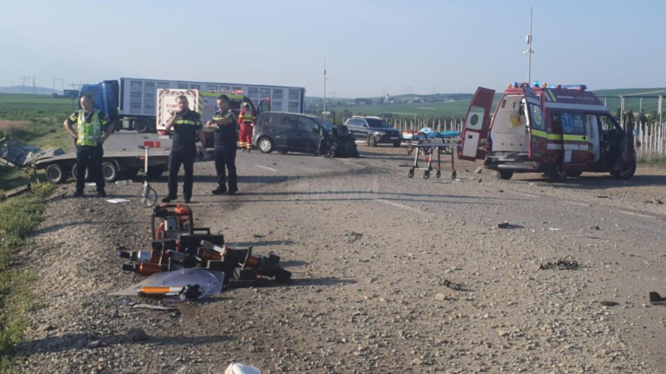 Accident teribil la Cumpărătura