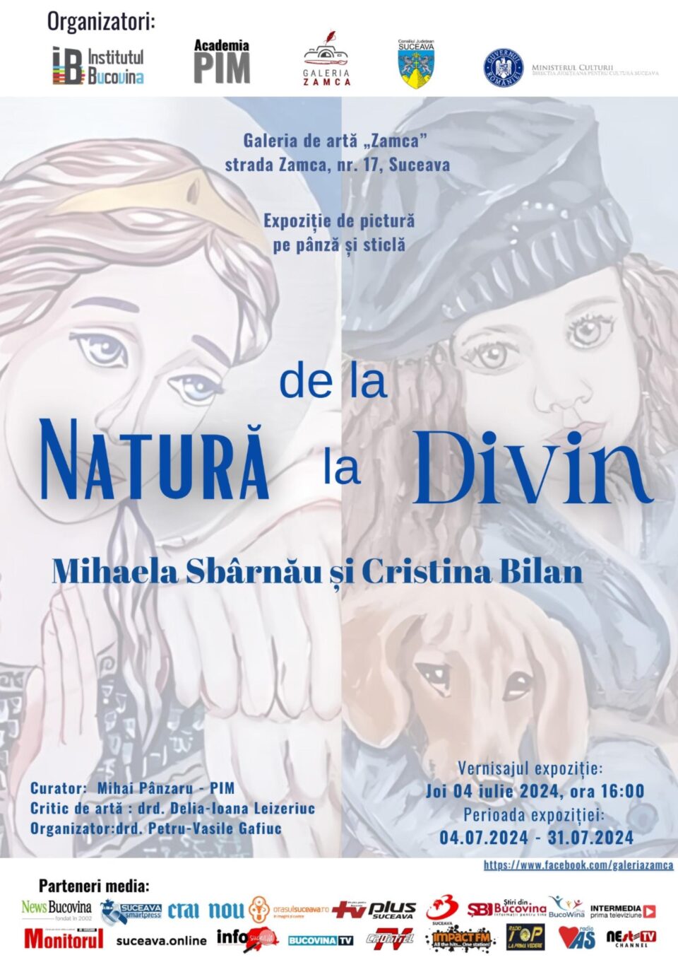 Vernisajul expoziției „De la Natură la Divin”, joi, la Galeria de artă „Zamca”