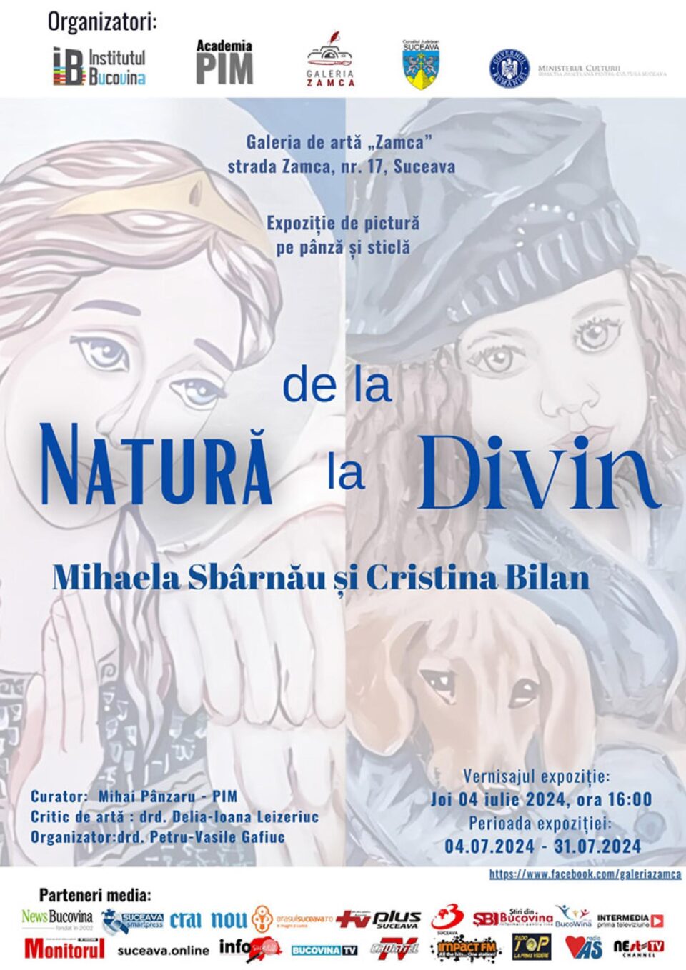 Vernisajul expoziției „De la Natură la Divin”, joi, la Galeria de artă „Zamca”