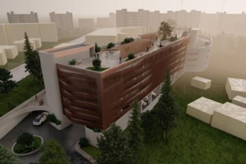 Planurile de construire a parcării supraterane cu cinci niveluri de pe strada Ștefan Tomșa, pe locul eliberat de garaje