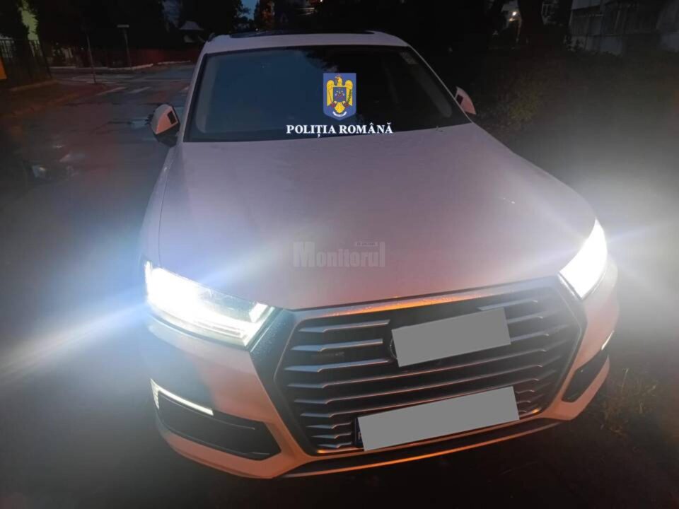 Autoturismul recuperat de polițiști