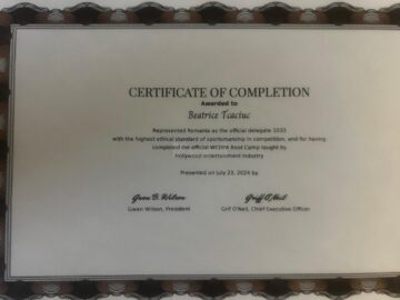 Medalii de aur și de argint și o plachetă de excelență, obținute de eleva Beatrice Ecaterina Tcaciuc, în California