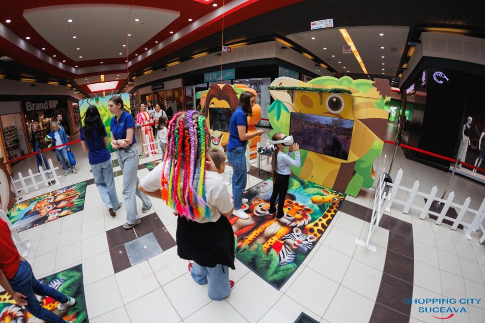 Expoziție interactivă de realitate virtuală ”Wild Nature”, cu participare gratuită, la Shopping City Suceava