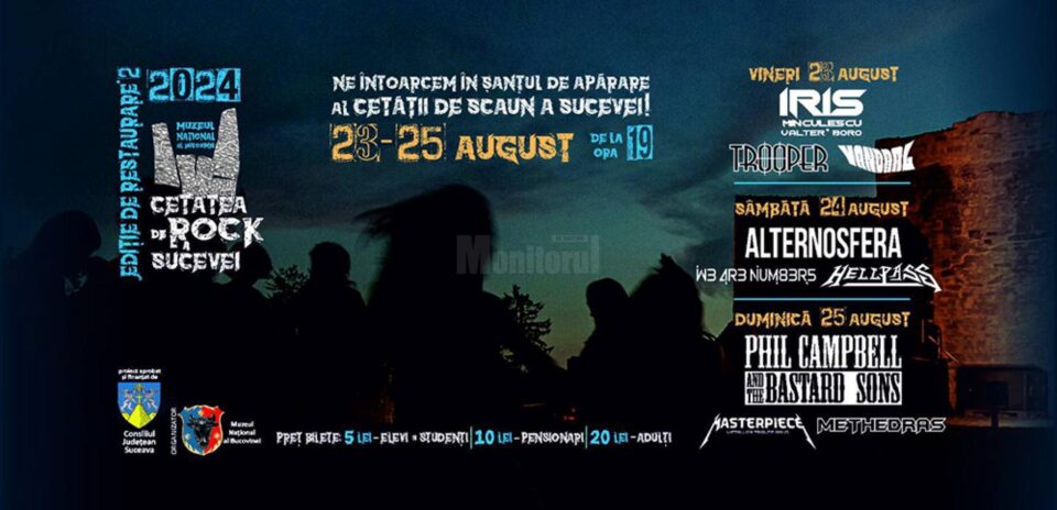 Trooper, Iris, Alternosfera, printre trupele ce vor concerta în august la „Cetatea de Rock a Sucevei” Trooper, Iris, Alternosfera, printre trupele ce vor concerta în august la „Cetatea de Rock a Sucevei”