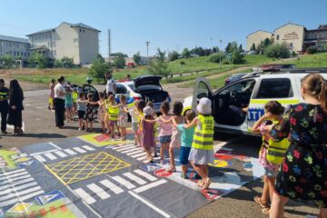 Acțiune de prevenire a accidentelor cu participarea a 100 de copii cu vârste între 5 și 13 ani