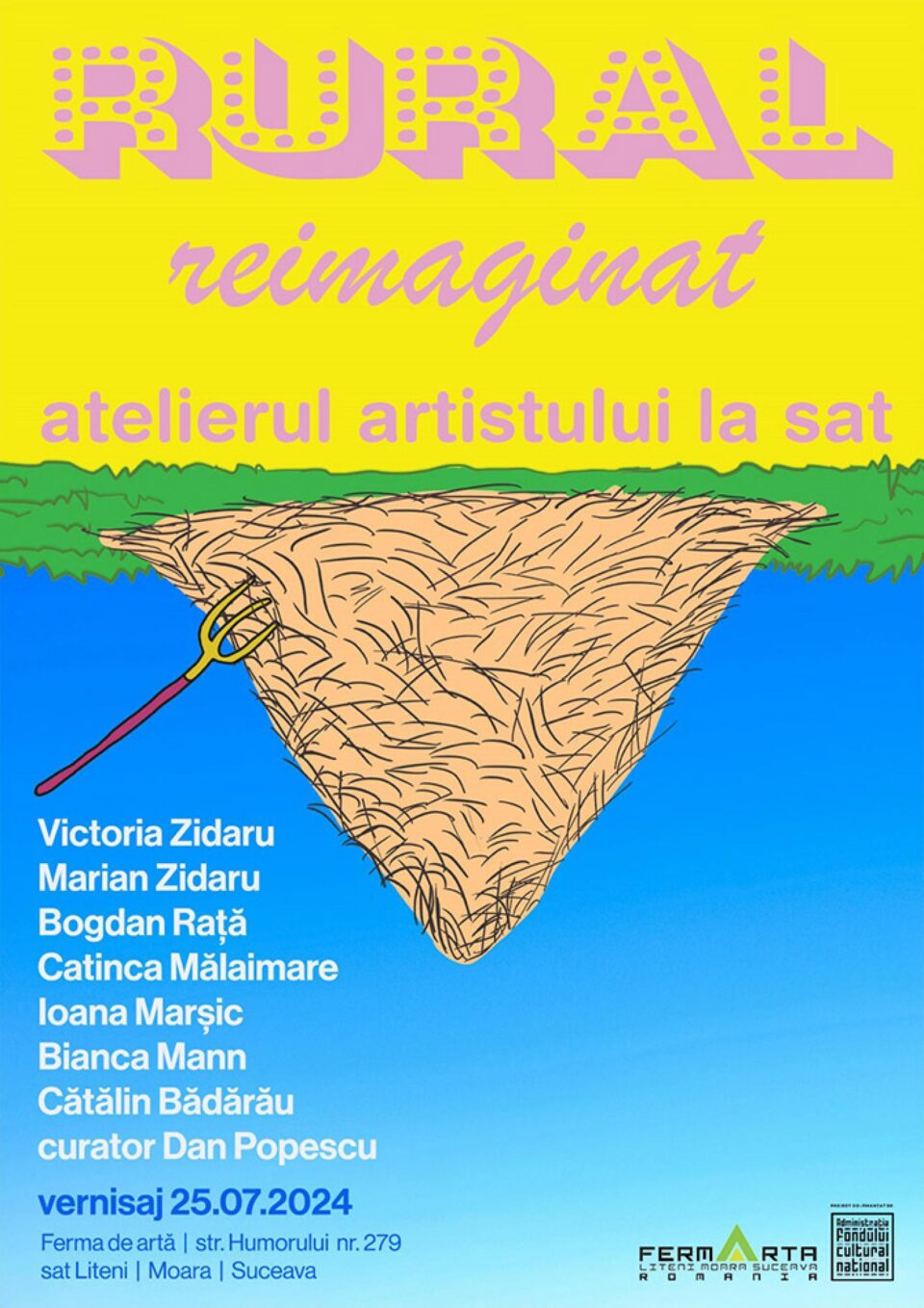 Vernisajul expoziției de grup „Rural Reimaginat. Atelierul artistului la sat”, la Ferma de Artă din Liteni Vernisajul expoziției de grup „Rural Reimaginat. Atelierul artistului la sat”, la Ferma de Artă din Liteni