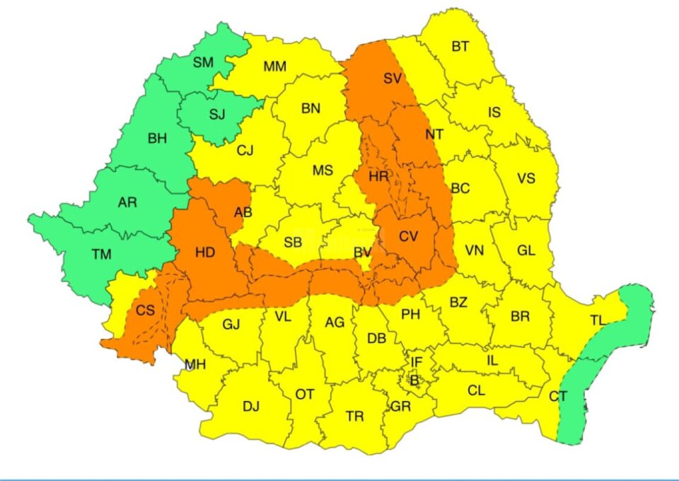 Avertizare de ploi