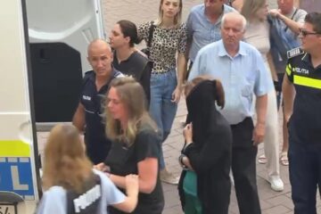O parte dintre persoanele duse la arestare marți seară