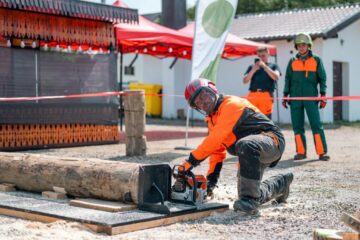 Concursul “Forestierul priceput”, ajuns la a IX-a ediție, a beneficiat și anul acesta de sprijinul Asociației Forestierilor din România. Foto Petrică Pralea Spînu