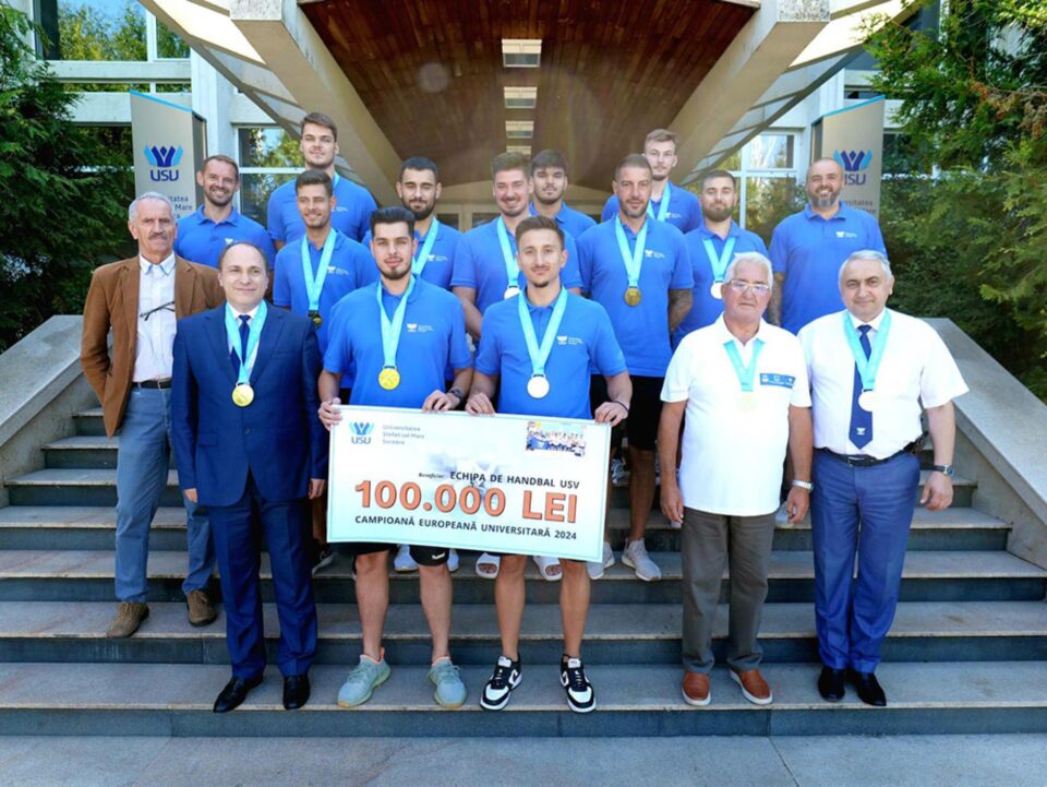 Echipa USV a fost răsplătită pentru cucerirea titlului european
