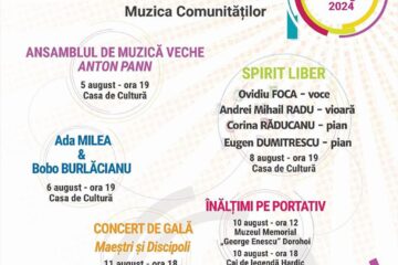 Concerte, expoziții și cursuri de măiestrie dedicate muzicii clasice, la început de august, la Rădăuți