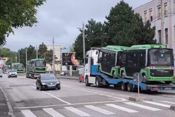 Toate cele 50 autobuze electrice pentru Zona Metropolitană au ajuns la Suceava