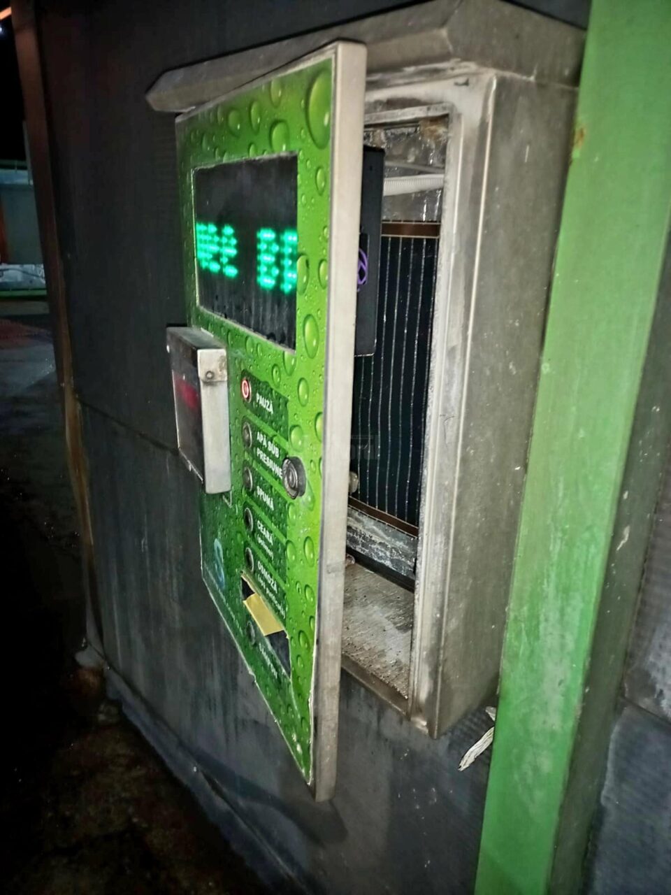 Cititorul de bancnote devalizat de spărgător