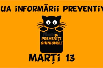 Marți, 13, prevenim ghinionul prin... prevenție