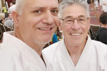 Sensei George Crăciunescu, alături de Maestrul Donald Washabaugh