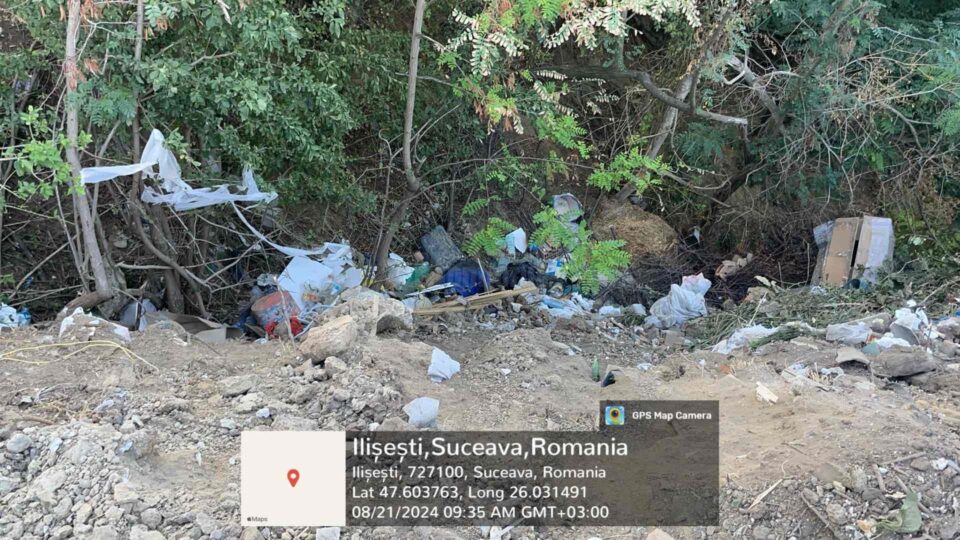 Primăria Ilișești, amendată drastic pentru deșeuri abandonate în câmp