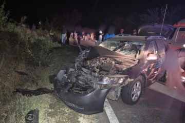 Unu accident rutier a avut loc pe drumul național 29A, în zona localității Călugăreni