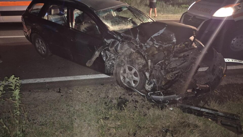 Unu accident rutier a avut loc pe drumul național 29A, în zona localității Călugăreni